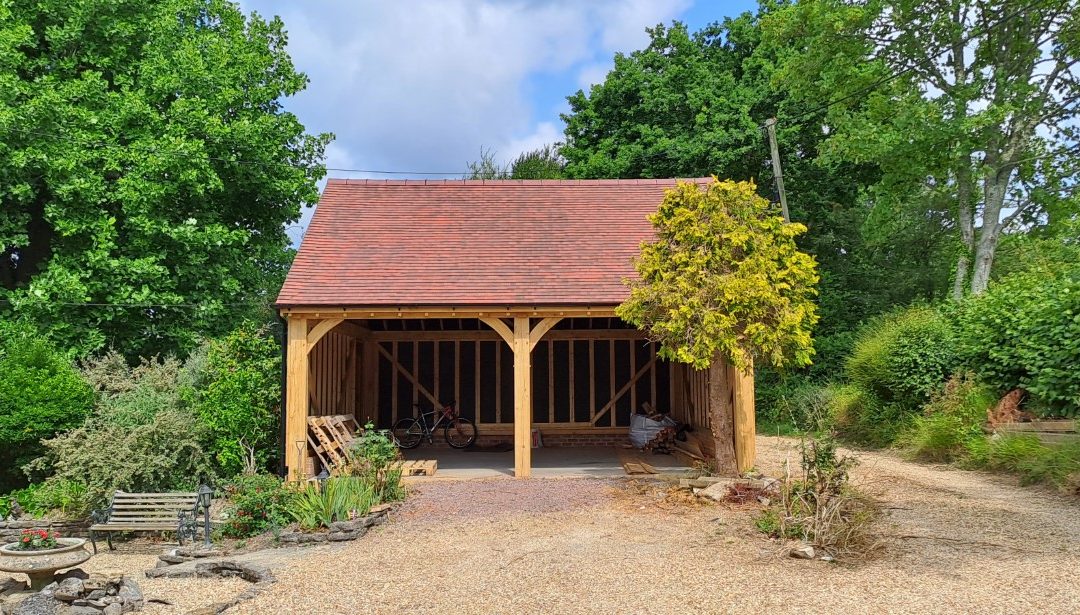 2 bay carport in Sway, New Forest