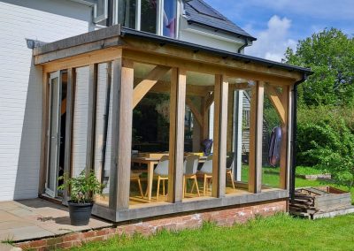 Oak frame extension, Lymington