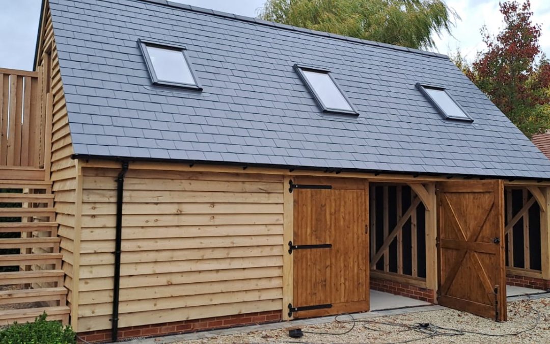 3-Bay Oak-Framed Garage, Wiltshire