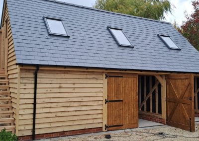 3-Bay Oak-Framed Garage, Wiltshire