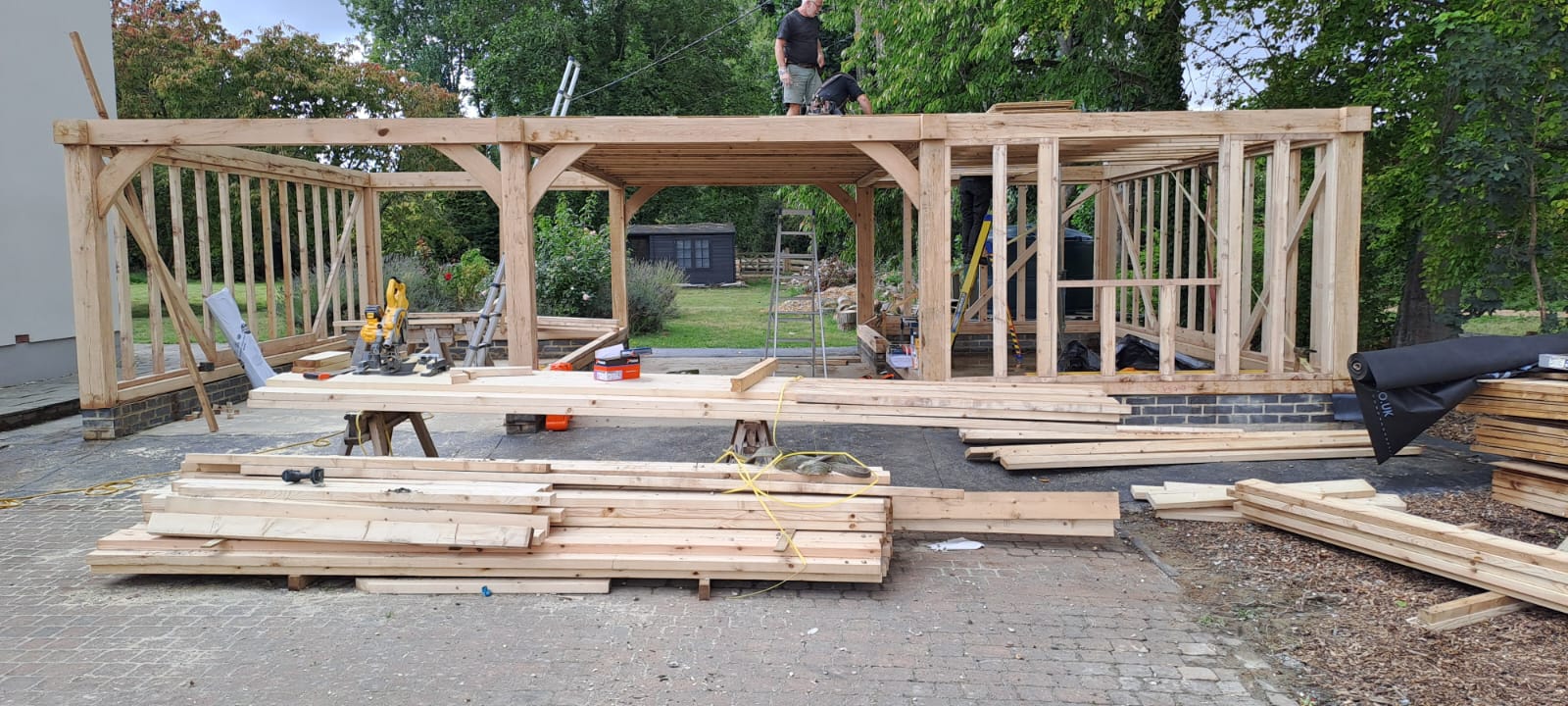 oakframegarage Spruce_Timber_Cladding