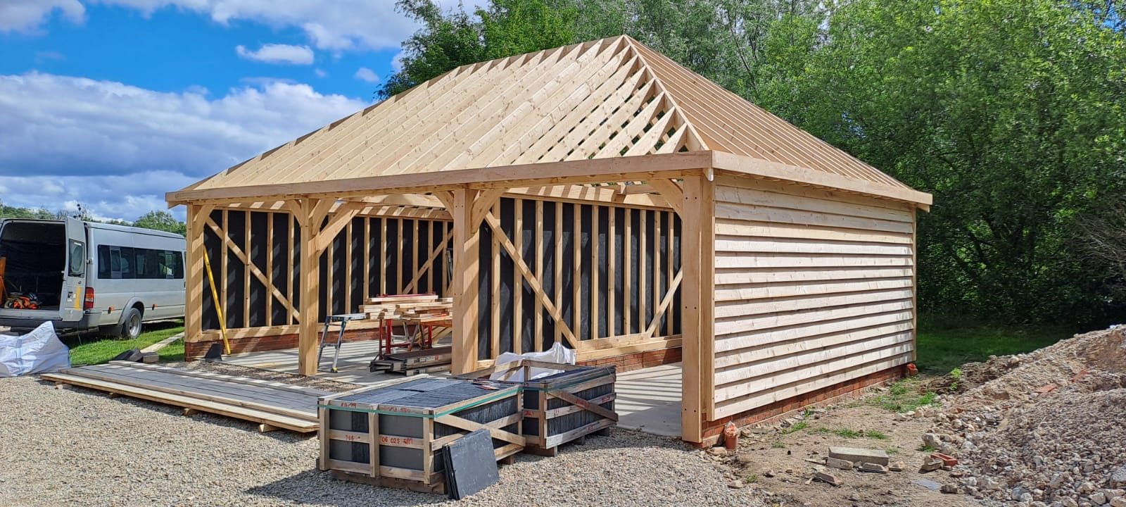 cladding and roof beams Spruce_Timber_Cladding
