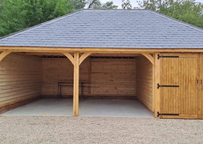 Oak Frame Triple Garage, Newbury