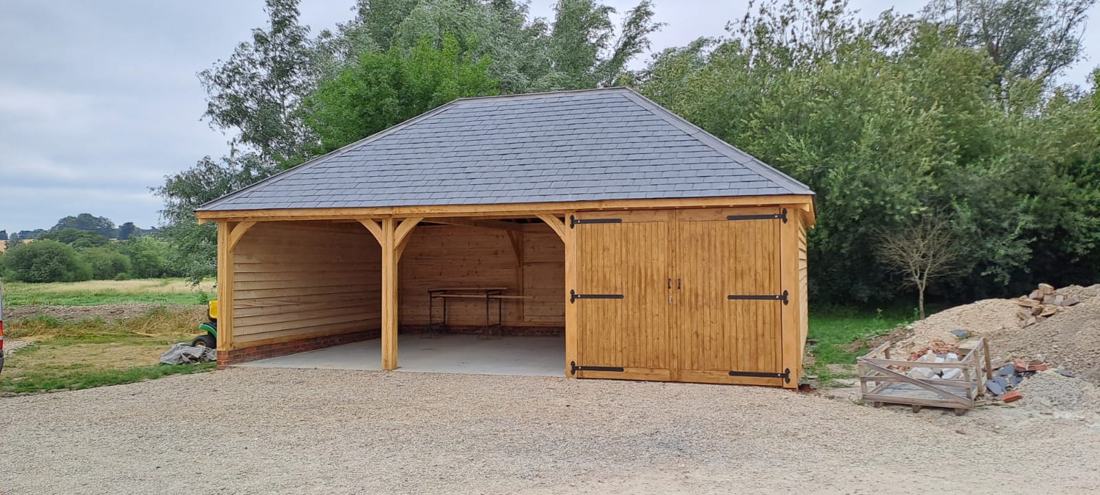 triple oak frame Spruce_Timber_Cladding